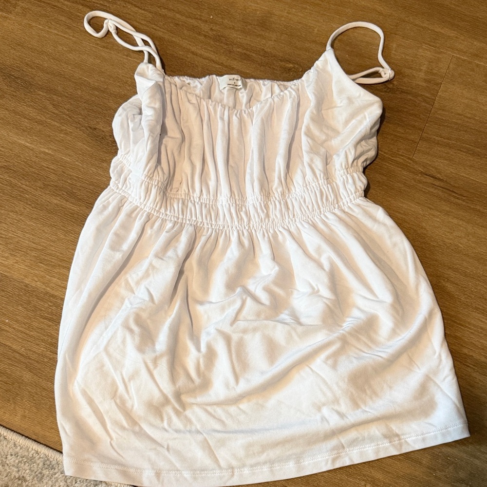 Wilfred White Gathered Top